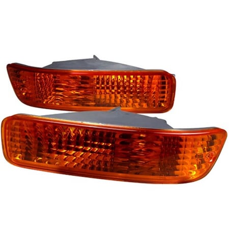 Overtime Bumper Lights for 92 to 93 Acura Integra, Amber - 6 x 10 x 18 in. OV126184